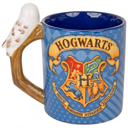 Harry Potter Hogwarts 3D Ceramic Mug with Hedwig